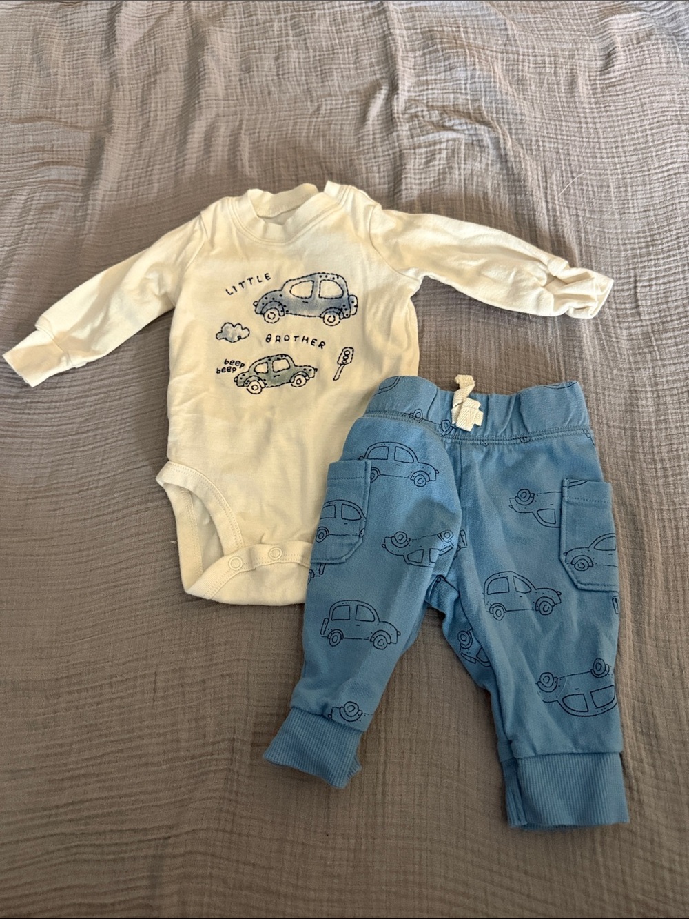 Carter's Cream Baby Bodysuit - Neutral Knit